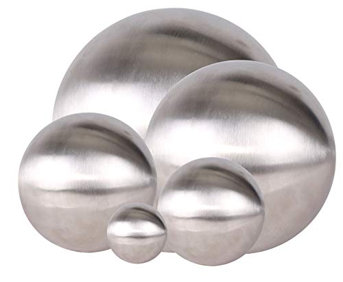 Spetebo Edelstahl Dekokugel matt gebürstet 3er Set - 15, 20 und 30 cm - Edelstahlkugel Kugel Gartenkugel Spetebo Edelstahl Dekokugel matt gebürstet 3er Set - 15, 20 und 30 cm - Edelstahlkugel Kugel Gartenkugel von Spetebo