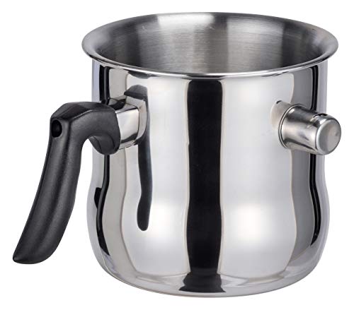 Spetebo Edelstahl Wasserbad- und Simmertopf 1,2 Liter - Milchtopf doppelwandig - Edelstahltopf zum erwärmen von Milch Schmelztopf mit Flötenkessel Funktion Spetebo Edelstahl Wasserbad- und Simmertopf 1,2 Liter - Milchtopf doppelwandig - Edelstahltopf zum erwärmen von Milch Schmelztopf mit Flötenkessel Funktion von Spetebo