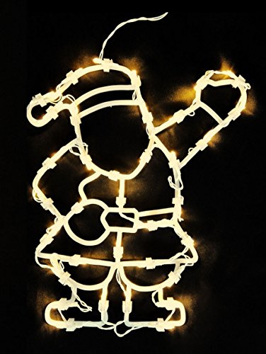Spetebo Fensterbild Nikolaus 35 LED - Fensterdeko mit Dual Timer - Weihnachtsmann Fenster Silhouette warm weiß beleuchtet Batterie betrieben Spetebo Fensterbild Nikolaus 35 LED - Fensterdeko mit Dual Timer - Weihnachtsmann Fenster Silhouette warm weiß beleuchtet Batterie betrieben von Spetebo