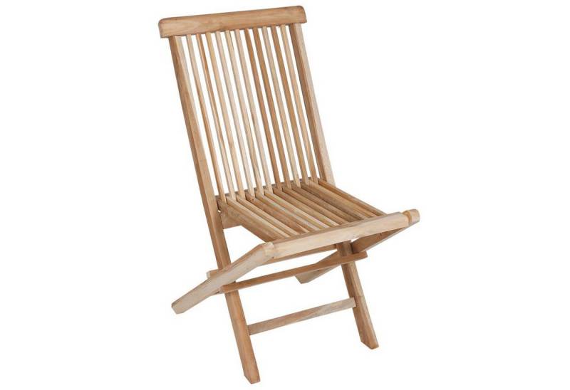 Spetebo Gartenstuhl Teak Klappstuhl natur - 90 x 50 cm (Stück, 1 St), klappbarer Gartenstuhl aus Teakholz von Spetebo