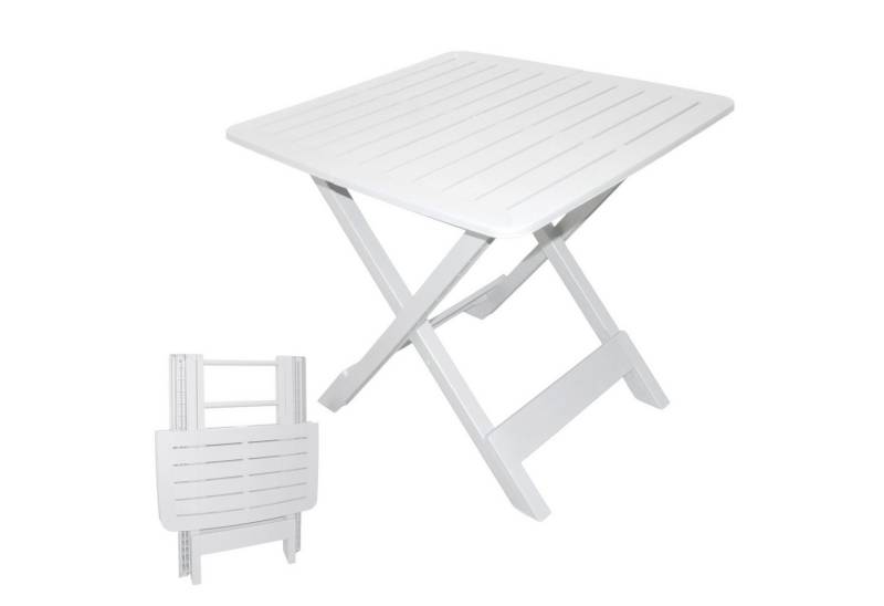 Spetebo Gartentisch Klapptisch Tevere - 72 cm (Stück, 1-St., Gartentisch), Kunststoff Garten Beistelltisch von Spetebo