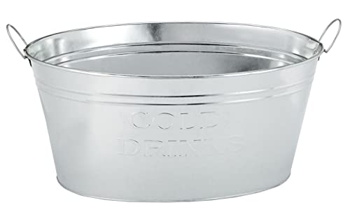 Getränkekühler Cold Drinks - Zinkwanne 24 Liter - Eiseimer Eiswürfelbehälter Sektkühler Eiskübel Getränkekühler Cold Drinks - Zinkwanne 24 Liter - Eiseimer Eiswürfelbehälter Sektkühler Eiskübel von Spetebo
