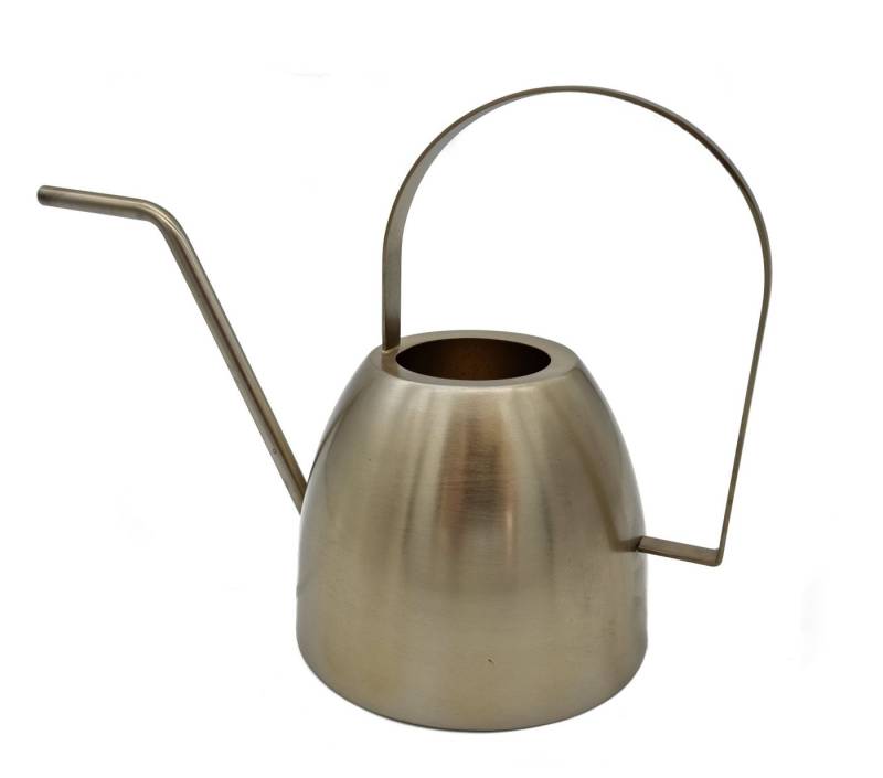 Spetebo Gießkanne Metall Gießkanne gold - 1,5 Liter (Stück, 1-tlg., Gießkanne), Deko Wasser Kanne messing mit langem Ausguss von Spetebo