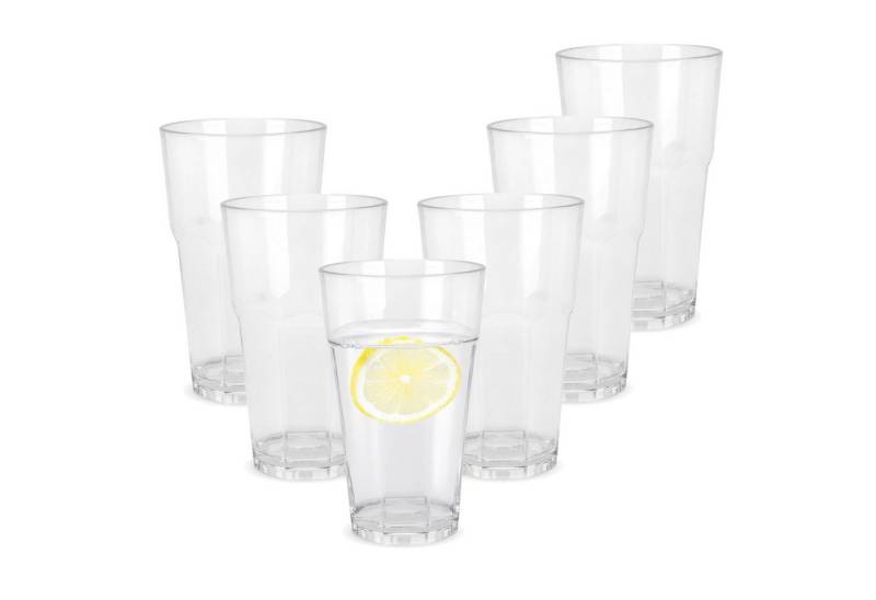 Spetebo Gläser-Set Mehrweg Kunstsoff Camping Glas, Kunststoff von Spetebo