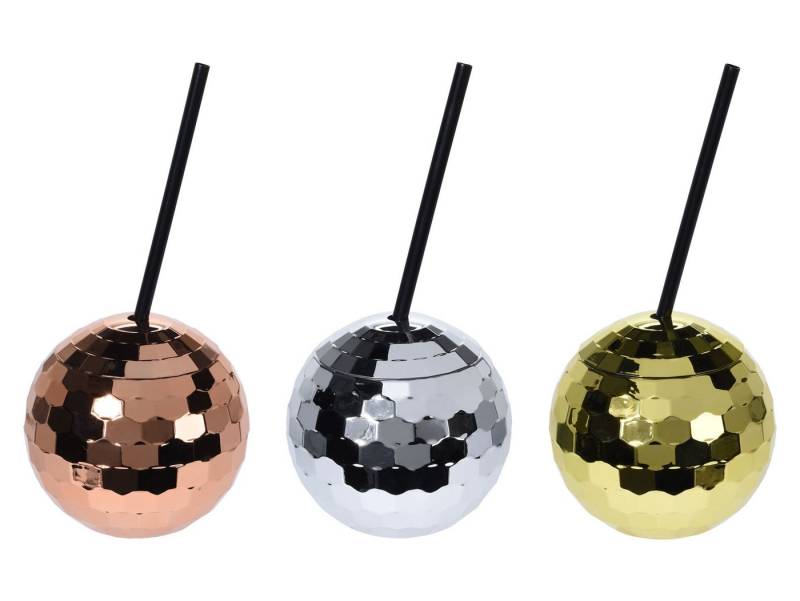 Spetebo Gläser-Set Gläser-Set Trinkgläser mit Deckel und wiederverwendbarem Strohhalm, Kunststoff, Vintage Gläser mit Henkel von Spetebo