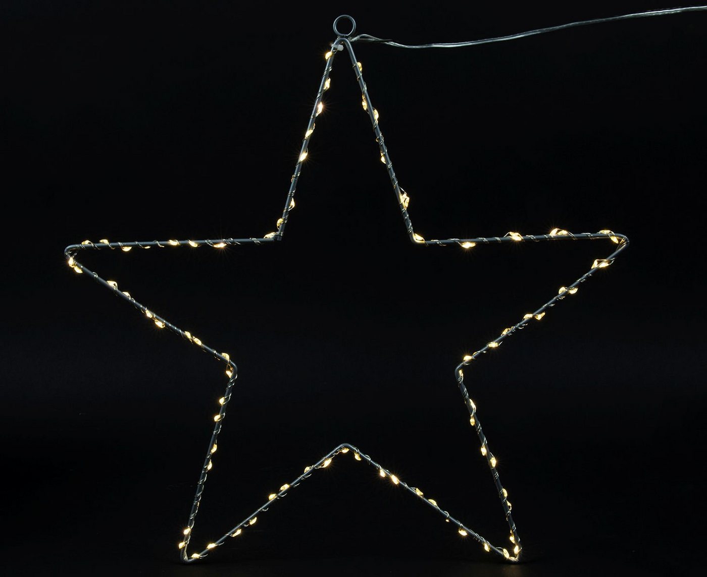 Spetebo Hängedekoration LED Fenster Silhouette Stern - 42 x 40 cm (Stück, 1 St., Weihnachtsbeleuchtung), Deko Weihnachts Beleuchtung mit Timer Funktion von Spetebo