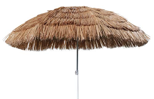 Spetebo Hawaii Strandschirm Ø 165cm - knickbar - Sonnenschirm Gartenschirm Balkonschirm von Spetebo