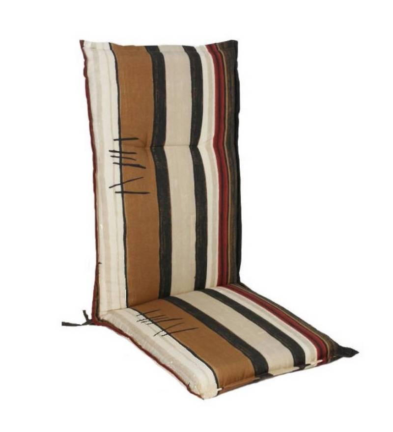 Spetebo Hochlehnerauflage Universal Hochlehner Auflage 123 cm, (Packung, 1 St., 1 Auflage), Polsterauflage für Hochlehner Gartenstühle von Spetebo