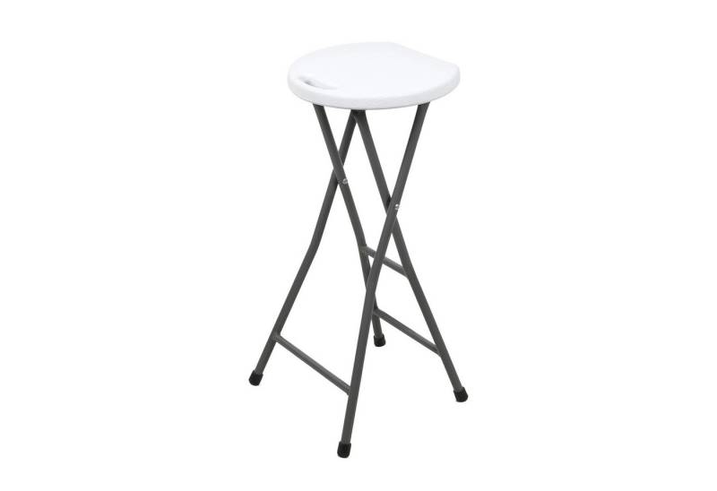 Spetebo Hocker klappbar mit Metall Gestell Belastbarkeit 100 kg (Sitz / Barhocker, 1 St., mit stabilem 4-Fuß-Metallgestell), klappbarer von Spetebo