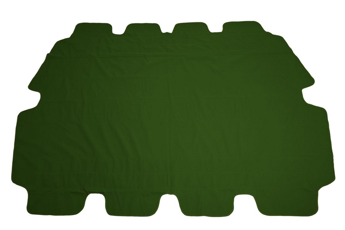 Spetebo Hollywoodschaukelersatzdach Ersatzdach für Hollywoodschaukel - grün, (Einzelteil, 1-tlg., PVC Beschichtung (wasserabweisend), Polyester Sonnendach, Ersatzdach mit Volant (ca. 18 cm) von Spetebo
