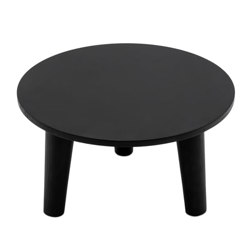 Spetebo Holz Blumenteller rund 25 cm - schwarz - Holz Pflanzenhocker mit 3 Füßen - Pflanzenständer Deko Hocker für Blumen und Pflanzen Spetebo Holz Blumenteller rund 25 cm - schwarz - Holz Pflanzenhocker mit 3 Füßen - Pflanzenständer Deko Hocker für Blumen und Pflanzen von Spetebo