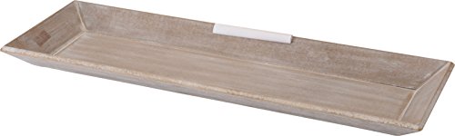 Spetebo Holz Deko Tablett im Shabby Chic Design - 60 x 21 cm - Vintage Serviertablett Kerzentablett von Spetebo
