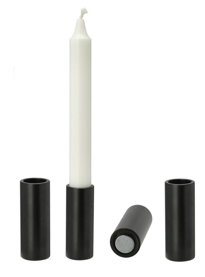 Spetebo Kerzenhalter Magnet Stabkerzen Halter 4er Set je 7,5 cm (Set, 1 St., 4er Set), mit starkem Magnet von Spetebo