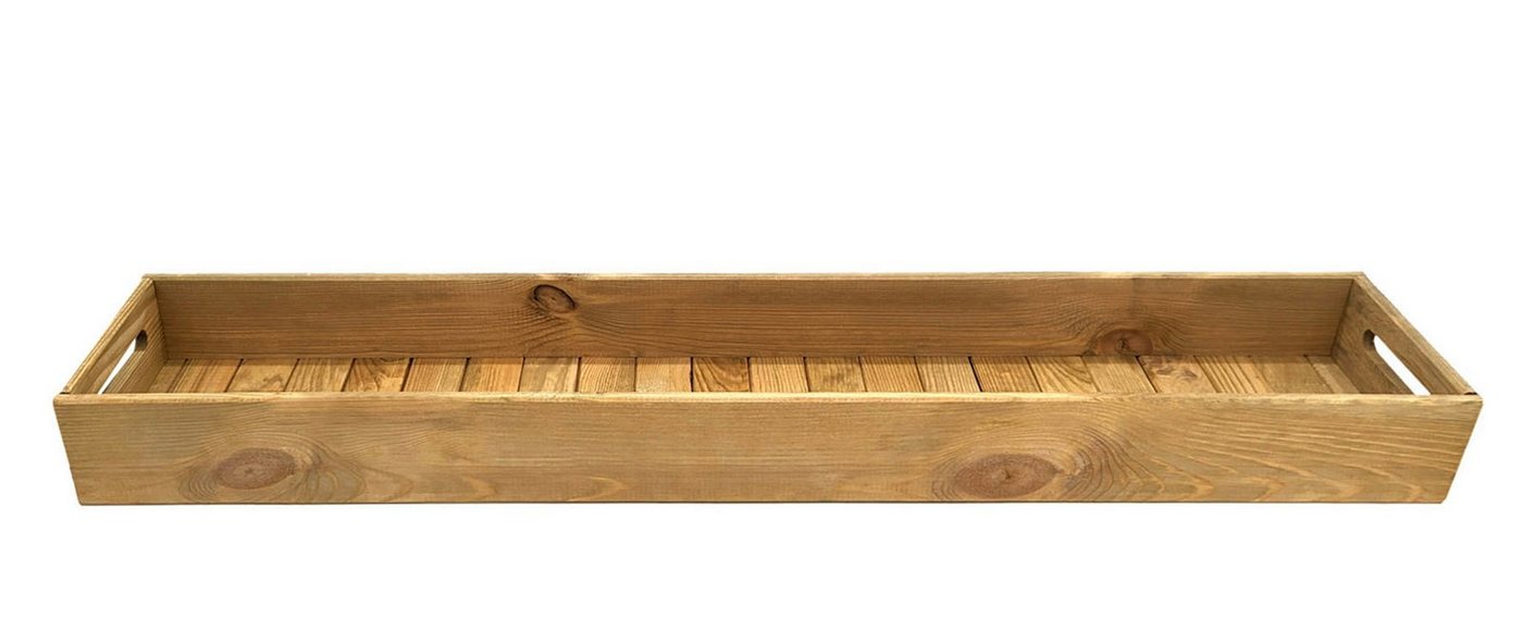 Spetebo Kerzentablett XXL Holz Dekotablett - 95 x 18 cm (Set, 1 St., 1 Tablett) von Spetebo