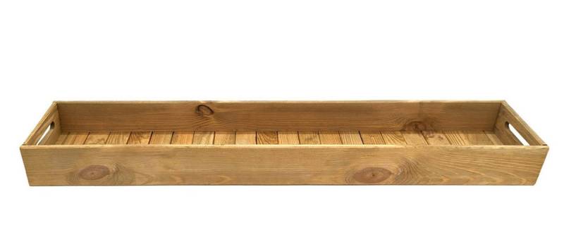 Spetebo Kerzentablett XXL Holz Dekotablett - 95 x 18 cm (Set, 1 St., 1 Tablett) von Spetebo