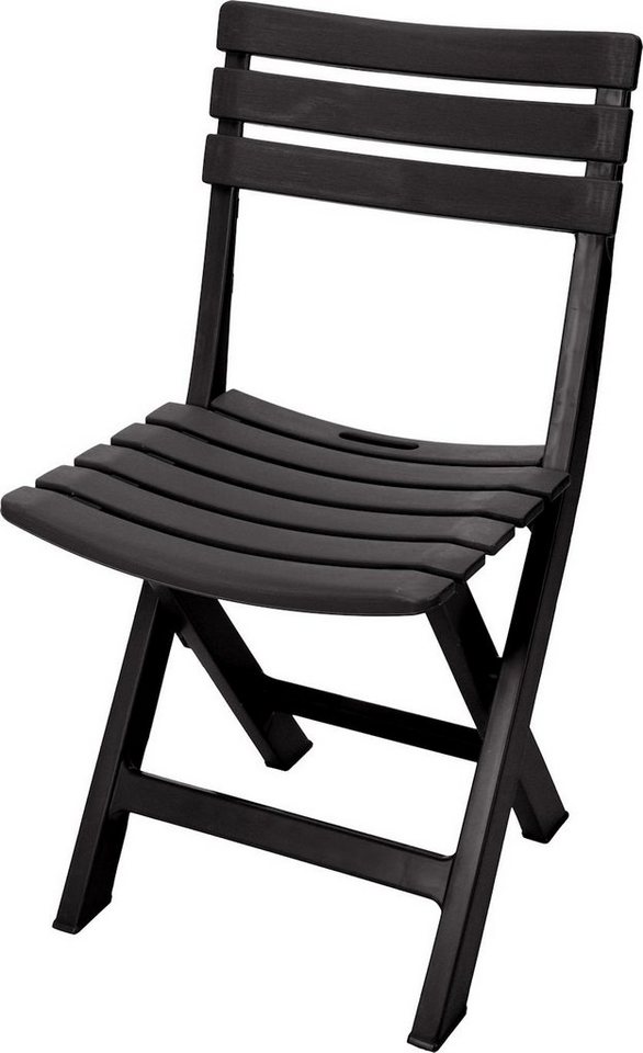 Spetebo Klappstuhl Kunststoff Klappstuhl 80 x 45 cm - anthrazit (Einteilig, 1 St), Garten Balkon Terrasse Klapp Stuhl klappbar von Spetebo