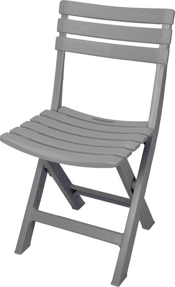 Spetebo Klappstuhl Kunststoff Klappstuhl 80 x 45 cm - grau (Einteilig, 1 St), Garten Balkon Terrasse Klapp Stuhl klappbar von Spetebo