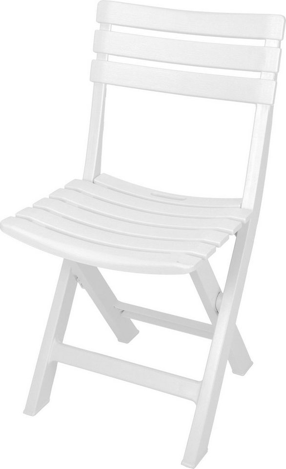 Spetebo Klappstuhl Kunststoff Klappstuhl 80 x 45 cm - weiß (Einteilig, 1 St), Garten Balkon Terrasse Klapp Stuhl klappbar von Spetebo
