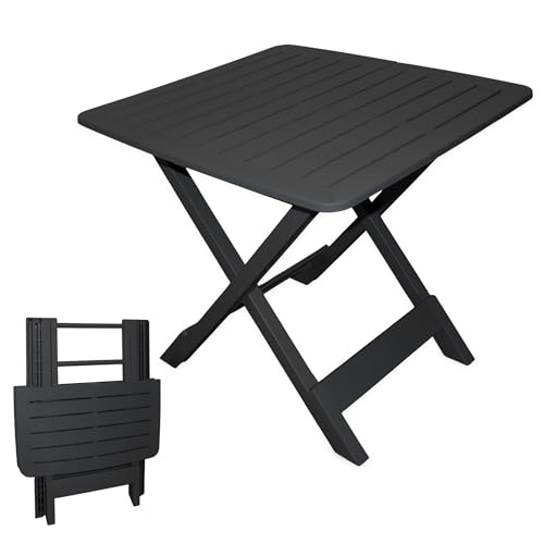Spetebo Klapptisch TEVERE in anthrazit - 79x72x70 cm - Garten- oder Campingtisch - ideal als Beistelltisch Spetebo Klapptisch TEVERE in anthrazit - 79x72x70 cm - Garten- oder Campingtisch - ideal als Beistelltisch von Spetebo
