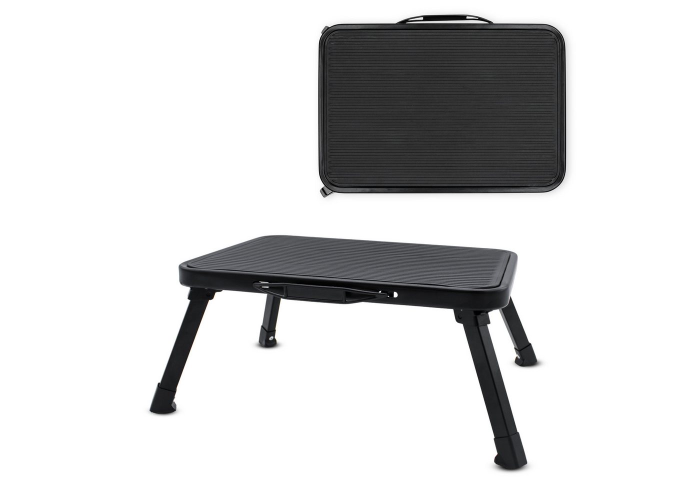 Spetebo Klapptritt Trittstufe mit Tragegriff und Antirutsch ca. 38 cm x 26,5 cm (L x B) (Stück, 1-St., 1), belastbar bis 150 kg von Spetebo