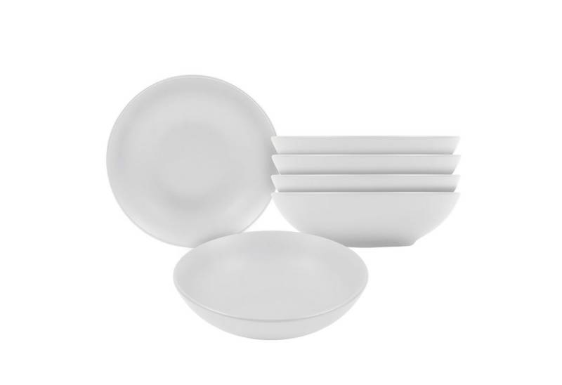 Spetebo Kombiservice Keramik Teller Set eckig (1-tlg), Keramik, Ofen- und spülmaschinengeeignet von Spetebo