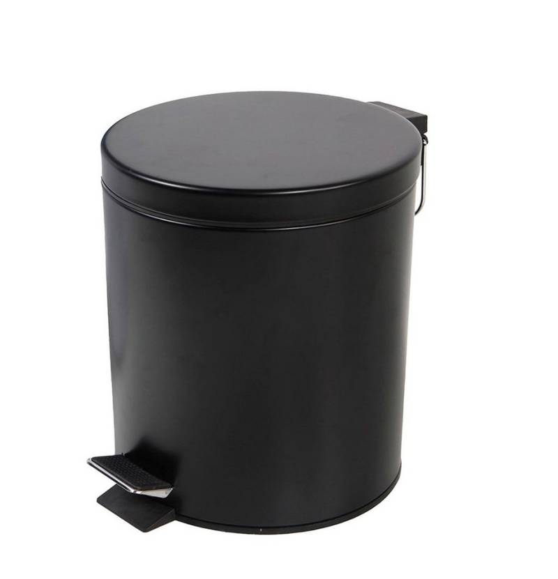 Spetebo Kosmetikeimer Edelstahl Tretmülleimer 5 Liter - schwarz, Metall Kosmetikeimer in zeitlosem Design Spetebo Kosmetikeimer Edelstahl Tretmülleimer 5 Liter - schwarz, Metall Kosmetikeimer in zeitlosem Design von Spetebo