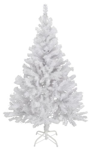 Spetebo Künstlicher Weihnachtsbaum 90 cm in weiß - mit Metallständer von Spetebo