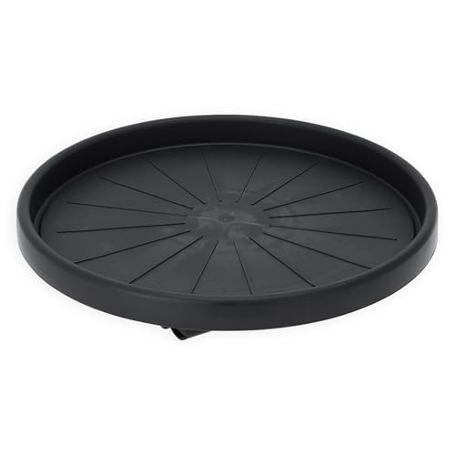 Spetebo Kunststoff Pflanzentrolley anthrazit für runde Töpfe - 30 cm - Blumentopf Unterteller rollbar mit 4 Rollen - Pflanzenroller Pflanzenwagen Rolluntersetzer Rollbrett Spetebo Kunststoff Pflanzentrolley anthrazit für runde Töpfe - 30 cm - Blumentopf Unterteller rollbar mit 4 Rollen - Pflanzenroller Pflanzenwagen Rolluntersetzer Rollbrett von Spetebo
