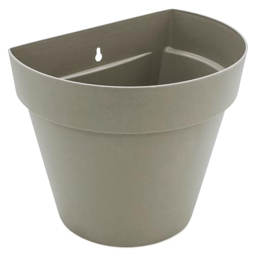 Spetebo Kunststoff Wand Blumentopf für Außen 28 x 20 cm - Sand - Blumen Wandtopf halbrund frostbeständig - Outdoor Deko Wandampel Hängetopf Wandvase Pflanztopf zur Wandmontage Spetebo Kunststoff Wand Blumentopf für Außen 28 x 20 cm - Sand - Blumen Wandtopf halbrund frostbeständig - Outdoor Deko Wandampel Hängetopf Wandvase Pflanztopf zur Wandmontage von Spetebo