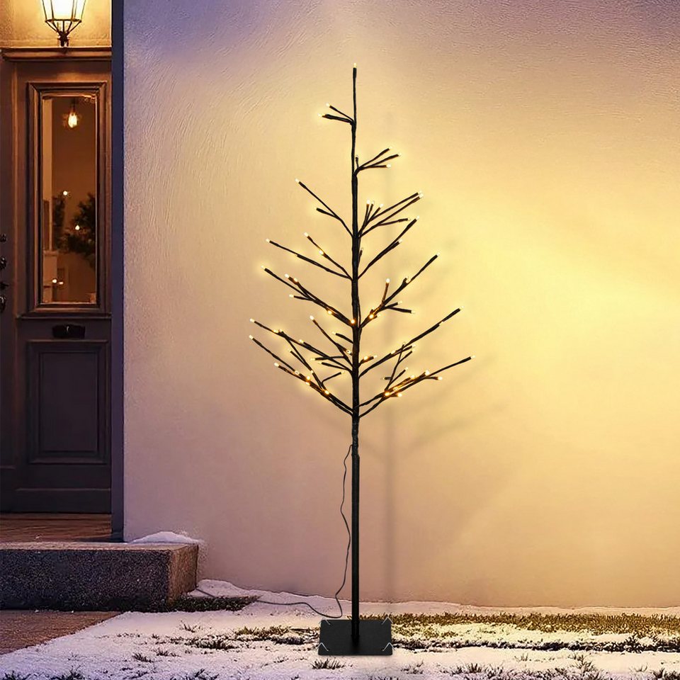 Spetebo LED Baum Deko für Außen und Innen 120 cm Höhe, Netzteil, LED fest integriert, gold, Weihnachts Dekobaum mit 80 LED beleuchtet Spetebo LED Baum Deko für Außen und Innen 120 cm Höhe, Netzteil, LED fest integriert, gold, Weihnachts Dekobaum mit 80 LED beleuchtet von Spetebo