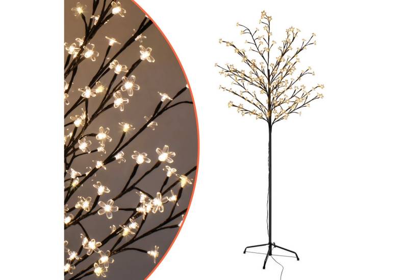 Spetebo LED-Dekofigur Kirschblüten Baum für Außen mit 180 LED Blüten (Anzahl, 1 St., Set), mit biegsamen Ästen von Spetebo