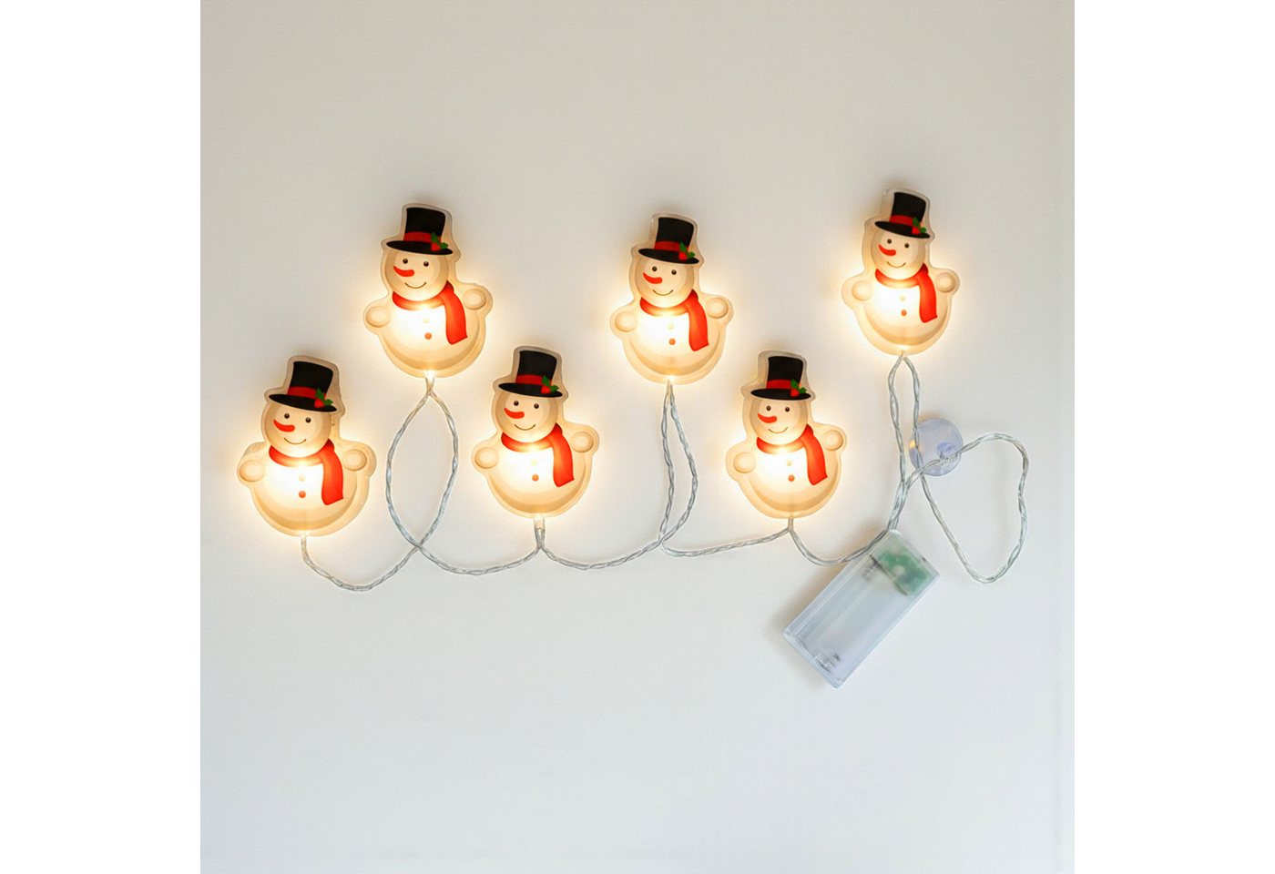 Spetebo LED-Dekofigur LED Figuren Fensteraufkleber Lichterkette 100 cm (Anzahl, 1 St., Stück), mit Timer von Spetebo