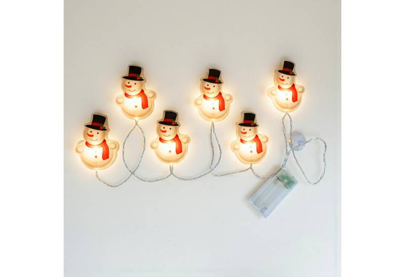 Spetebo LED-Dekofigur LED Figuren Fensteraufkleber Lichterkette 100 cm (Anzahl, 1 St., Stück), mit Timer von Spetebo