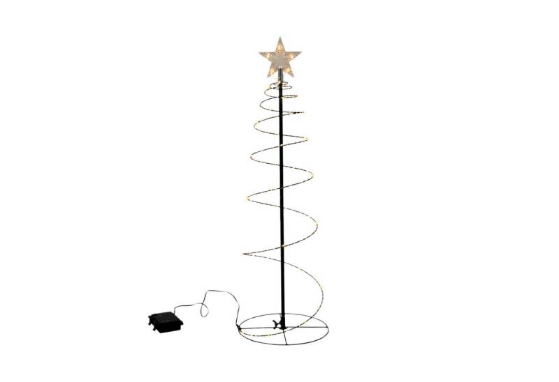 Spetebo LED Dekofigur Spiral Lichterbaum schwarz für Außen 60 cm, für Innen und Außen, LED fest integriert, warm weiß, mit Timer Spetebo LED Dekofigur Spiral Lichterbaum schwarz für Außen 60 cm, für Innen und Außen, LED fest integriert, warm weiß, mit Timer von Spetebo