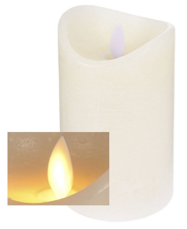 Spetebo LED-Kerze LED Echtwachs Kerze creme weiß - 15 x 7,5 cm (4er Set, 1-tlg., LED Kerze 15 cm), inkl. Timer Spetebo LED-Kerze LED Echtwachs Kerze creme weiß - 15 x 7,5 cm (4er Set, 1-tlg., LED Kerze 15 cm), inkl. Timer von Spetebo