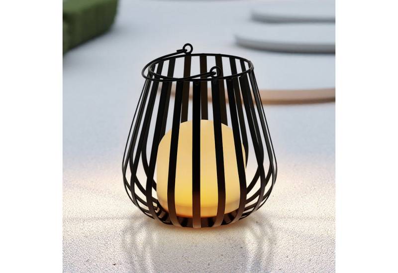 Spetebo LED Laterne Metall mit LED Leuchte für Außen und Innen 23 x 20 cm, Batterie betrieben, LED fest integriert, warm weiß, mit entnehmbarer LED Leuchte Spetebo LED Laterne Metall mit LED Leuchte für Außen und Innen 23 x 20 cm, Batterie betrieben, LED fest integriert, warm weiß, mit entnehmbarer LED Leuchte von Spetebo