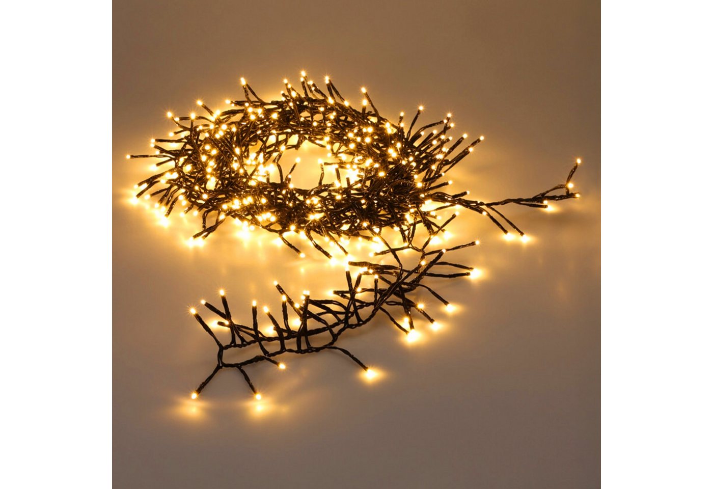 Spetebo LED-Lichterkette Büschel Lichterkette für Außen warm weiß, mit Timer und Netzstecker Spetebo LED-Lichterkette Büschel Lichterkette für Außen warm weiß, mit Timer und Netzstecker von Spetebo