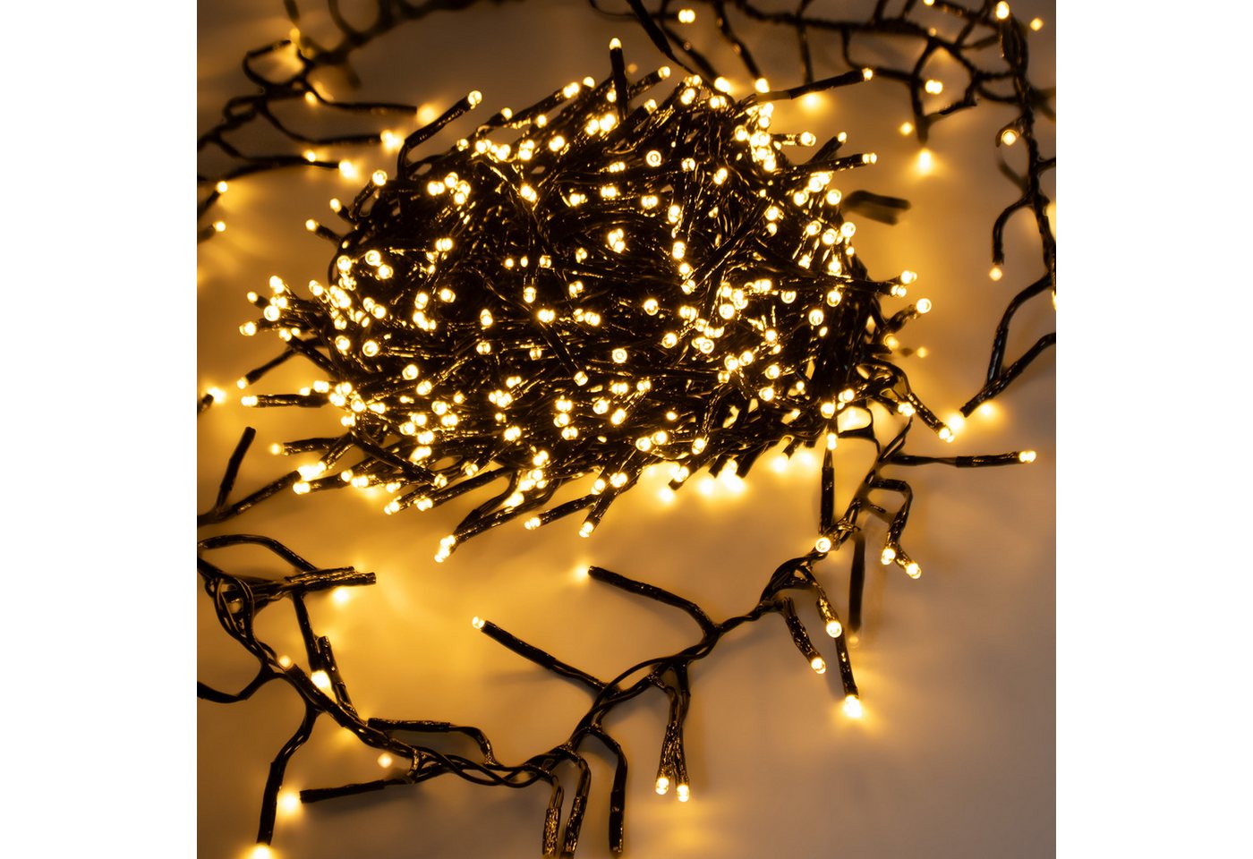 Spetebo LED-Lichterkette Büschel Lichterkette soft gold dimmbar mit Timer, 288-flammig, Dimmer und Timer Spetebo LED-Lichterkette Büschel Lichterkette soft gold dimmbar mit Timer, 288-flammig, Dimmer und Timer von Spetebo