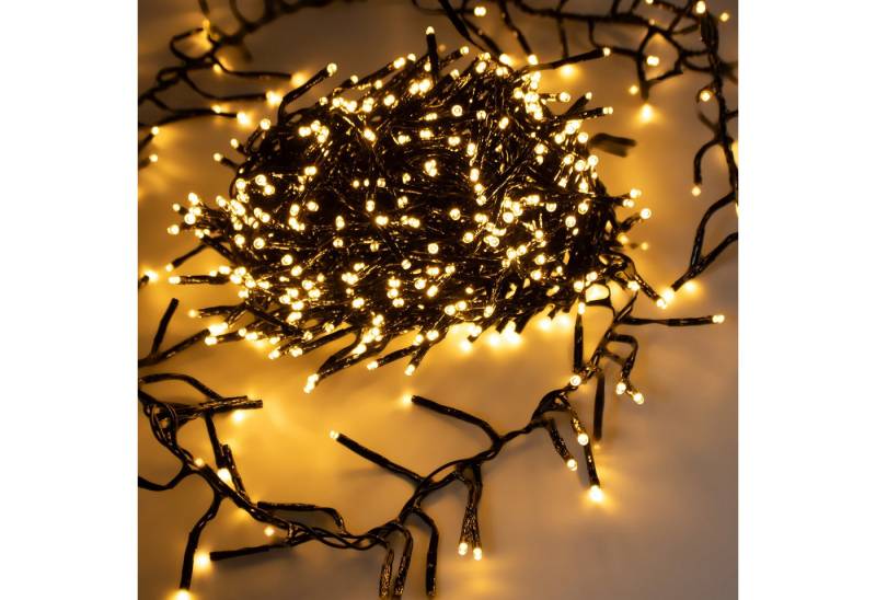 Spetebo LED-Lichterkette Büschel Lichterkette soft gold dimmbar mit Timer, 448-flammig, Dimmer und Timer Spetebo LED-Lichterkette Büschel Lichterkette soft gold dimmbar mit Timer, 448-flammig, Dimmer und Timer von Spetebo