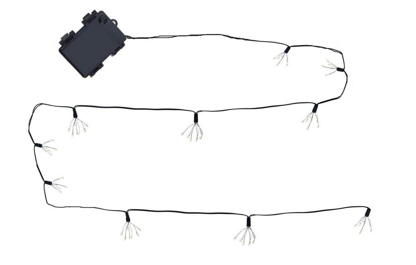 Spetebo LED-Lichterkette Deko Lichterkette mit Lichterbüscheln warm weiß, mit Timer Batterie betrieben Spetebo LED-Lichterkette Deko Lichterkette mit Lichterbüscheln warm weiß, mit Timer Batterie betrieben von Spetebo