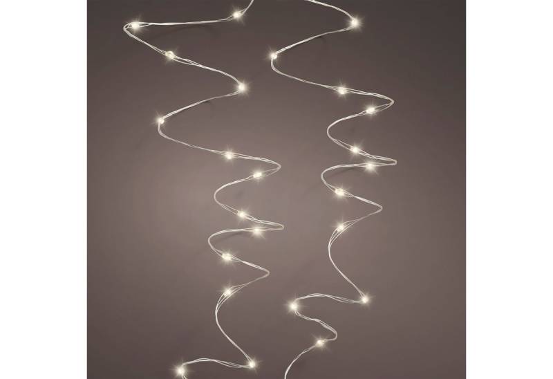Spetebo LED-Lichterkette LED Draht Lichterkette 5 m - 100 LED, 100-flammig, Deko Beleuchtung für Außen mit 8 Funktionen von Spetebo