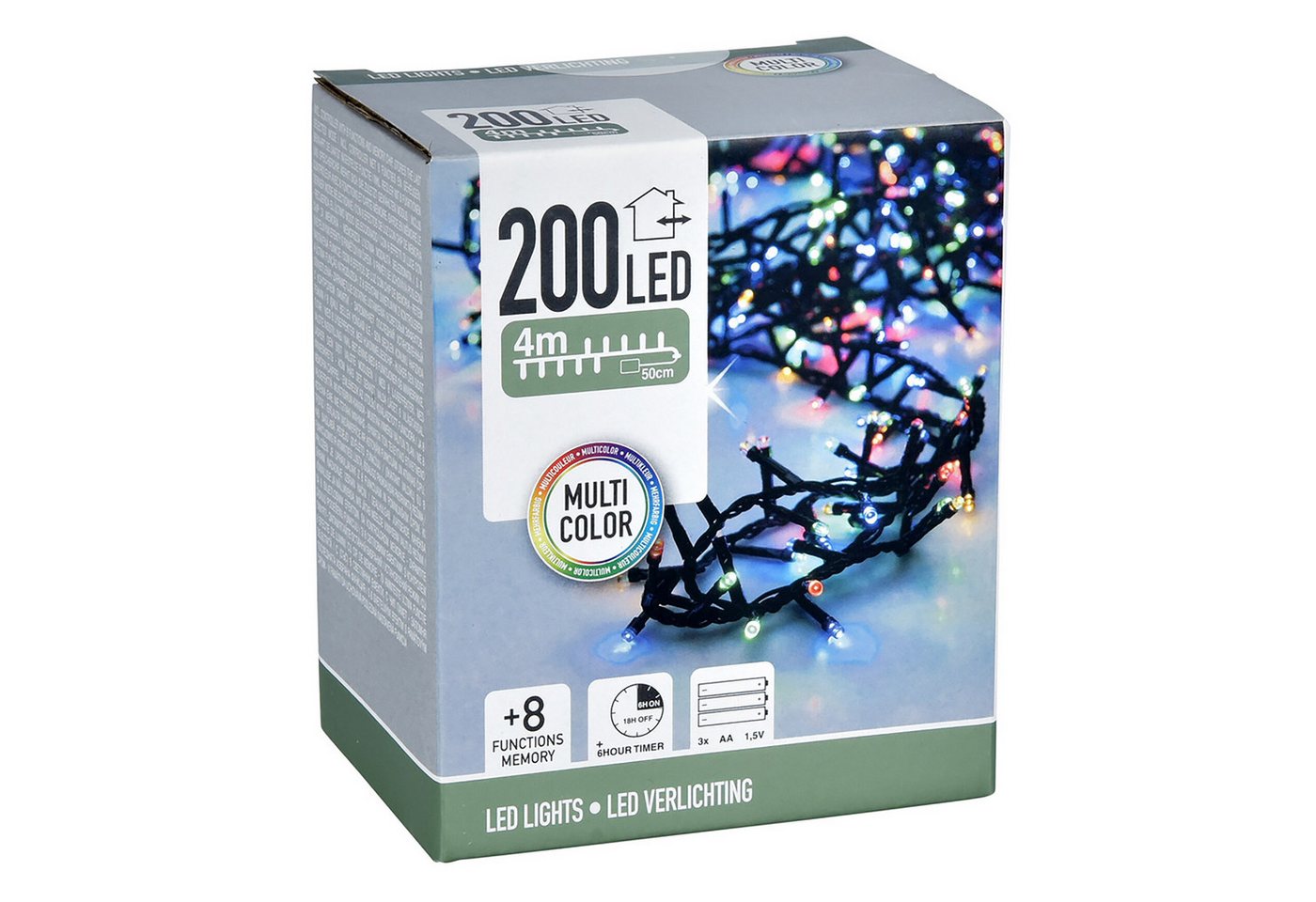 Spetebo LED-Lichterkette LED Lichterkette mit 8 Leuchtfunktionen, 200-flammig, Weihnachts Beleuchtung mit Speicherchip Spetebo LED-Lichterkette LED Lichterkette mit 8 Leuchtfunktionen, 200-flammig, Weihnachts Beleuchtung mit Speicherchip von Spetebo