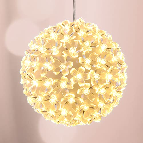 Spetebo LED Lichterkugel 15 cm - 100 LED - Leuchtkugel mit warm weiß beleuchteten Blüten - Dekoleuchte für Innen Spetebo LED Lichterkugel 15 cm - 100 LED - Leuchtkugel mit warm weiß beleuchteten Blüten - Dekoleuchte für Innen von Spetebo