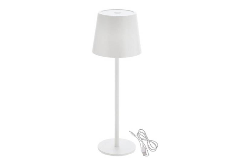 Spetebo LED Nachttischlampe Metall Akku Touch Leuchte 26 x 9 cm, 3 Leuchtmodi / stufenlos dimmbar, LED fest integriert, warmweiß, kaltweiß, Design Tischleuchte mit LED in kalt und warm weiß von Spetebo