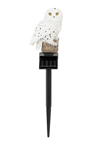 Spetebo LED Solar Gartenstecker Eule warm weiß - 45 x 10 cm - Outdoor Dekoleuchte mit Dämmerungssensor - Garten Deko Beleuchtung Figur Skulptur Leuchte Gartenleuchte Dekoleuchte für Außen von Spetebo