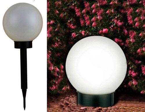 Spetebo LED Solarkugel 25cm mit Erdspieß - 4 weisse LEDs für angenehmens, gedämpftes Licht Spetebo LED Solarkugel 25cm mit Erdspieß - 4 weisse LEDs für angenehmens, gedämpftes Licht von Spetebo