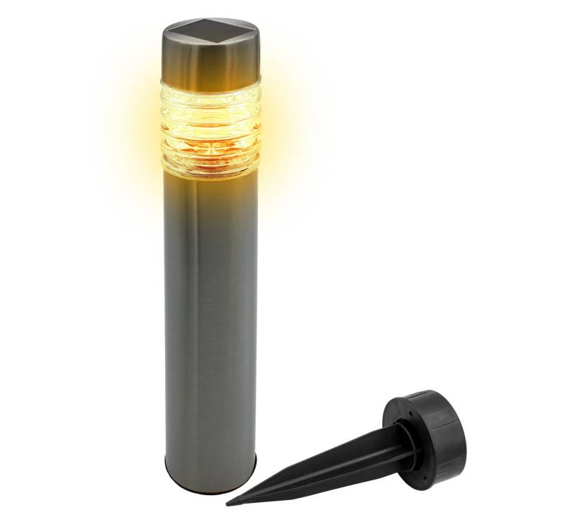 Spetebo LED Solarleuchte Wege Leuchte - 42 cm - Garten Deko Gehweg Lampe, mit robustem Erdspieß, LED fest integriert, warm weiß, Leuchtdauer bis zu 6 Stunden von Spetebo