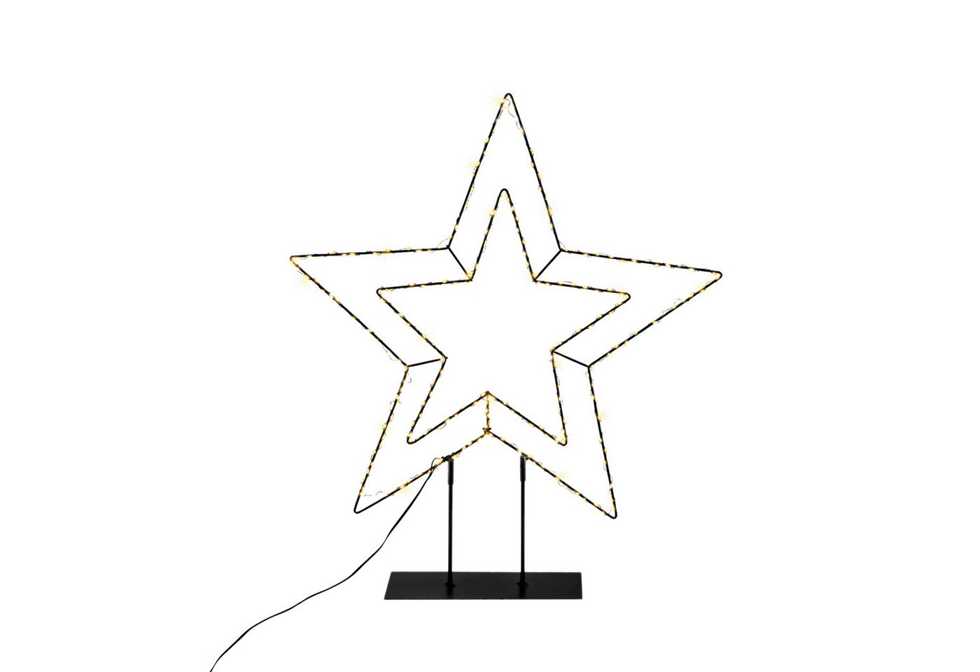 Spetebo LED Stern LED Stern Silhouette mit Timer und Dimmer, AN / AUS / Timer / Dimmer, LED fest integriert, warm weiß, Metall Schattenbild beleuchtet mit Fernbedienung Spetebo LED Stern LED Stern Silhouette mit Timer und Dimmer, AN / AUS / Timer / Dimmer, LED fest integriert, warm weiß, Metall Schattenbild beleuchtet mit Fernbedienung von Spetebo