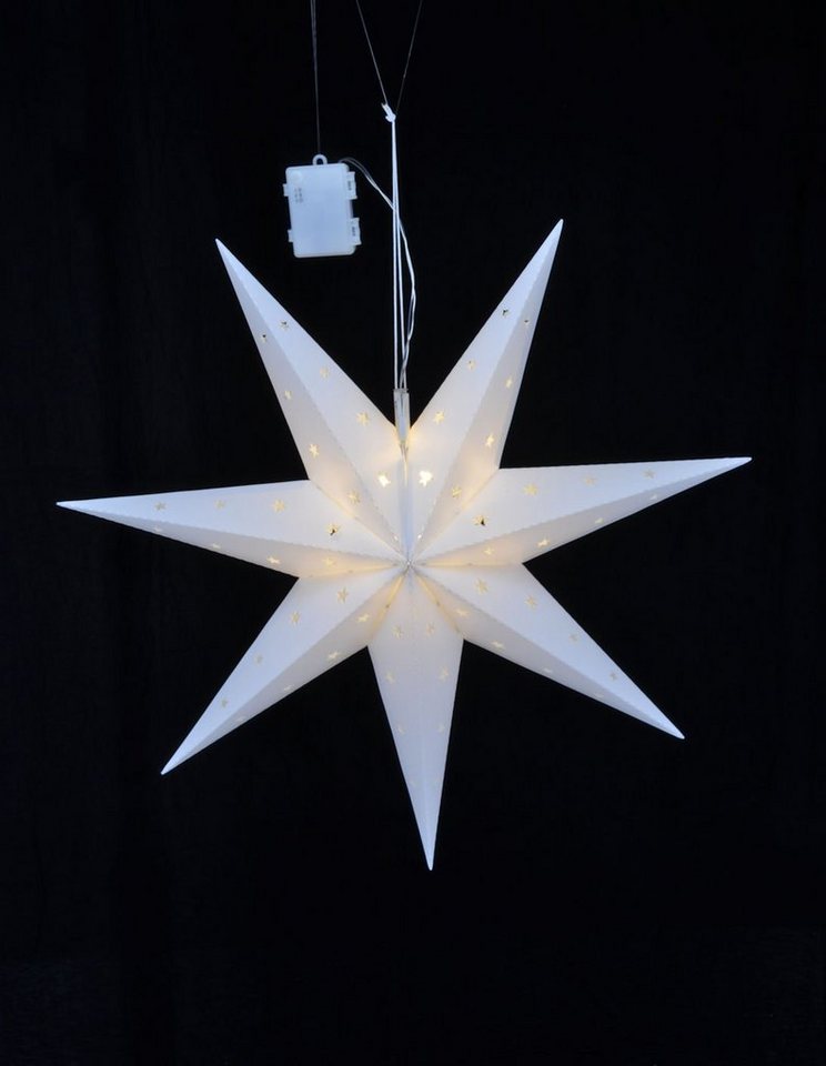 Spetebo LED Stern LED Weihnachtsstern 60x21 cm - 12 warmweiße LED, 2, LED fest integriert, warmweiß, Deko Papierstern hängend - Weihnachten Advent Spetebo LED Stern LED Weihnachtsstern 60x21 cm - 12 warmweiße LED, 2, LED fest integriert, warmweiß, Deko Papierstern hängend - Weihnachten Advent von Spetebo