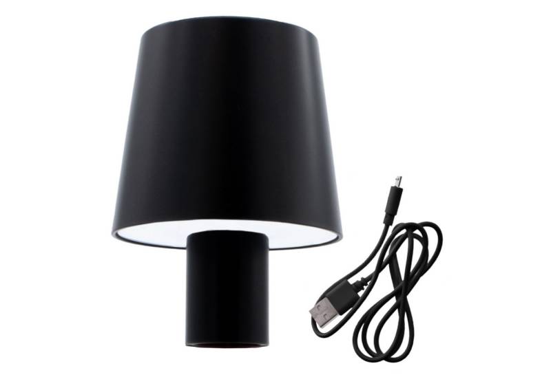 Spetebo LED Tischleuchte Akku Touch Flaschenleuchte mit 60 LED 14 x 10 cm, dimmbar, LED fest integriert, warmweiß, kaltweiß, gemischt, Deko Lampe warm und kalt weiß zum Aufstecken auf Flaschen von Spetebo
